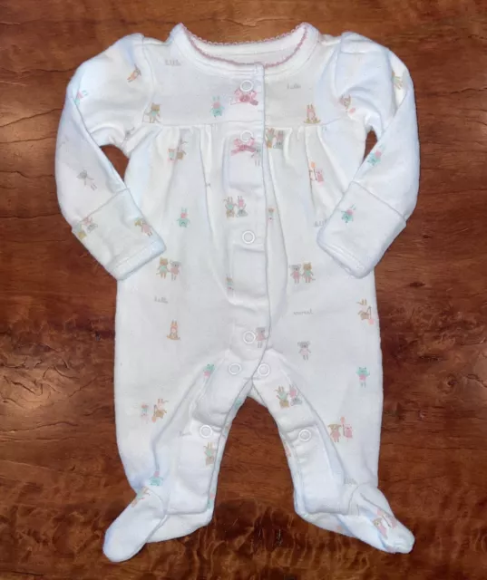 Carters Baby Girl Preemie Sleeper Outfit Footie Reborn Doll Clothes Animals Bow