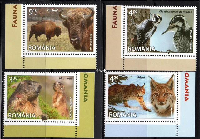 ROMANIA 2013 Fauna Species, Animals, Tiere, Birds, Vogel, MNH