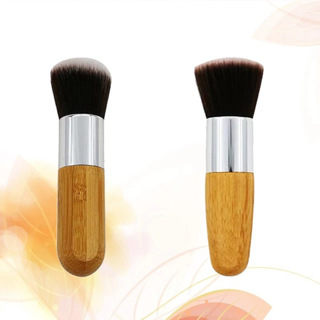 2 Pcs Foundation Brush Cosmetics Brush Liquid Foundation Mineral Travel