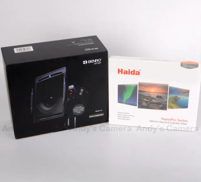 Benro 150mm Filter Holder + Haida ND3.0 1000x Filter, Kit for Nikon 14-24mm Lens