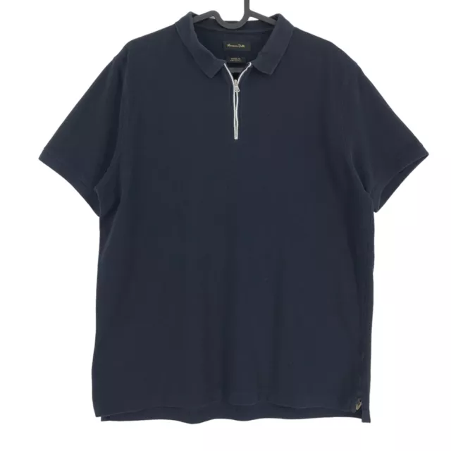 MASSIMO DUTTI HOMMES Decontracte 1 4 Fermeture Col Polo T Shirt Taille XL EUR 37 76 PicClick FR