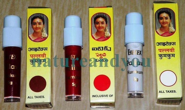 LIQUID BINDI KUMKUM Sindoor Red Maroon White 11 in Eyetex Indian