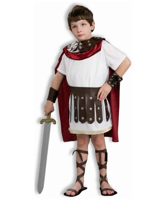 Forum Boy's White and Red Gladiator Halloween Costume - Size Medium