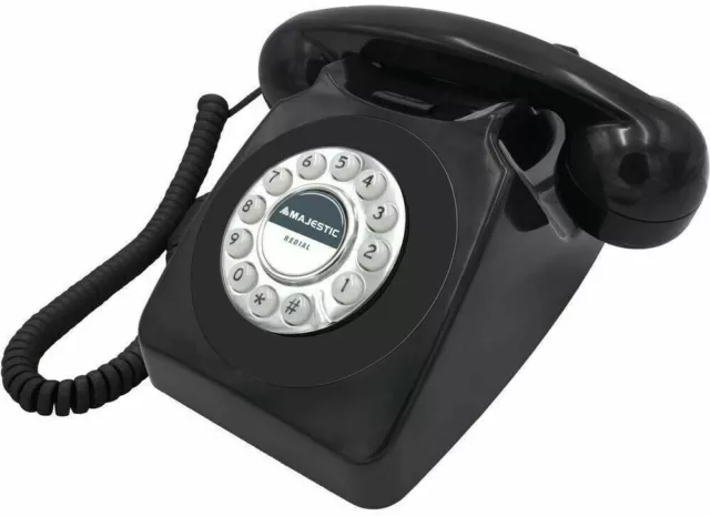 Telefono Fisso Vintage  Majestic Max 253 Black