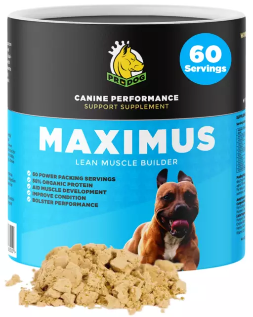 ProDog Maximus | 100% Natural & Organic Lean Muscle Definition Builder For Dogs