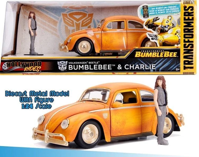 Transformers - MAGGIOLINO BUMBLEBEE e CHARLIE Modellino in Metallo 20cm 1/24 con