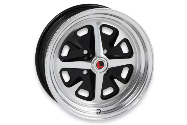 Mustang Wheel Magnum 400 4 Lug 15x6 Gloss Black 64-73