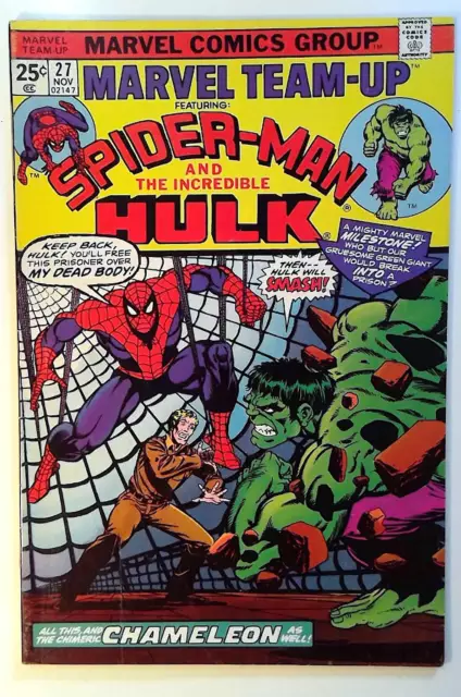 Marvel Team-Up #27 Marvel (1974) FN/VF Spider-Man Hulk 1st Print Comic Book