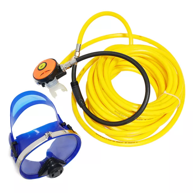 Scuba Hookah Air Breathing Hose 15m 30m 50m + Regulator and Mask for Snorkelling