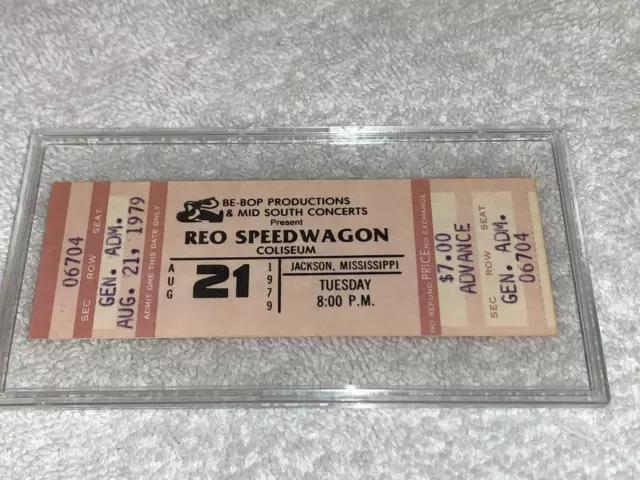 REO SPEEDWAGON  1979 CONCERT TICKET JACKSON MISSISSIPPI COLISEUM Kevin Cronin