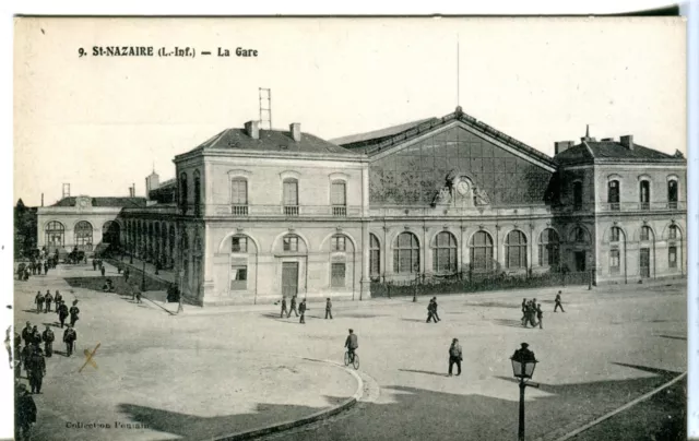 France st-Nazaire - La Gare Vieux Carte Postale