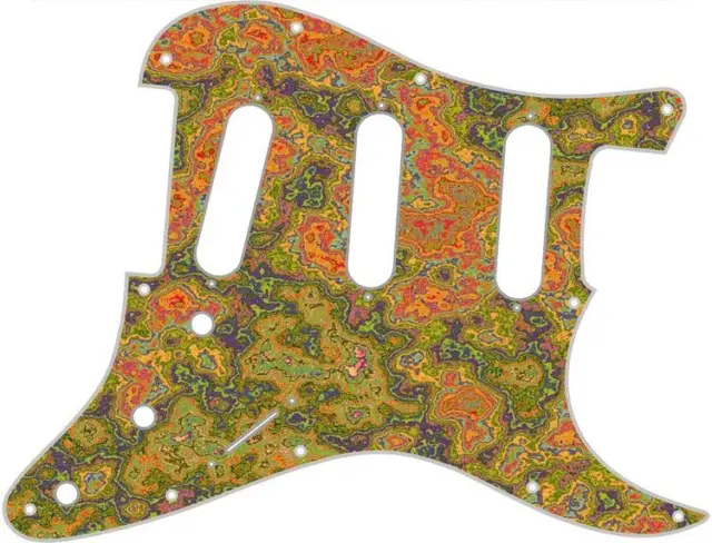 Stratocaster Pickguard Custom Fender SSS 11 Hole Guitar Pick Guard Pizzaz