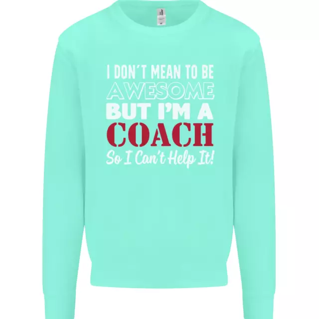 Felpa maglione I Dont Mean to but Im a Coach Rugby Footy 6