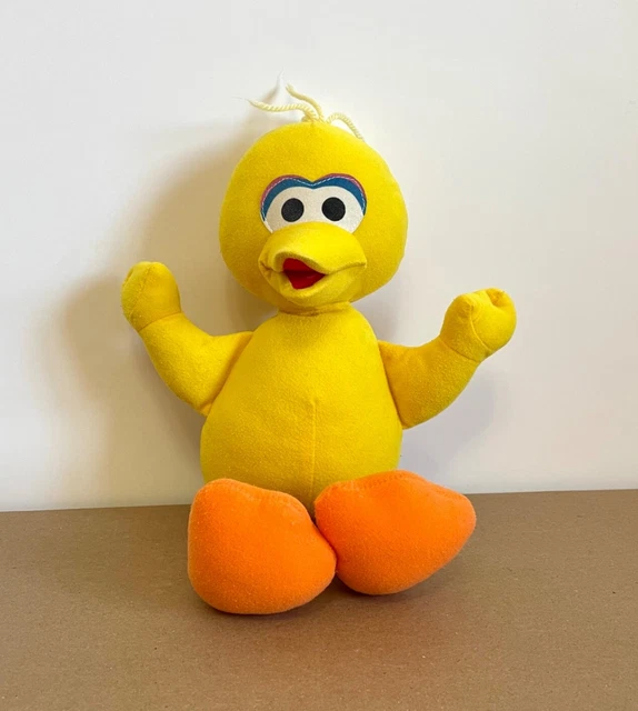Street Big Vintage Big Bird Stuffed Animal Vintage 1990s Fluffy
