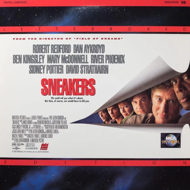 SNEAKERS WS CC CLV CAV NTSC LASERDISC Robert Redford Dan Aykroyd Sidney Poitier EUR 7 99