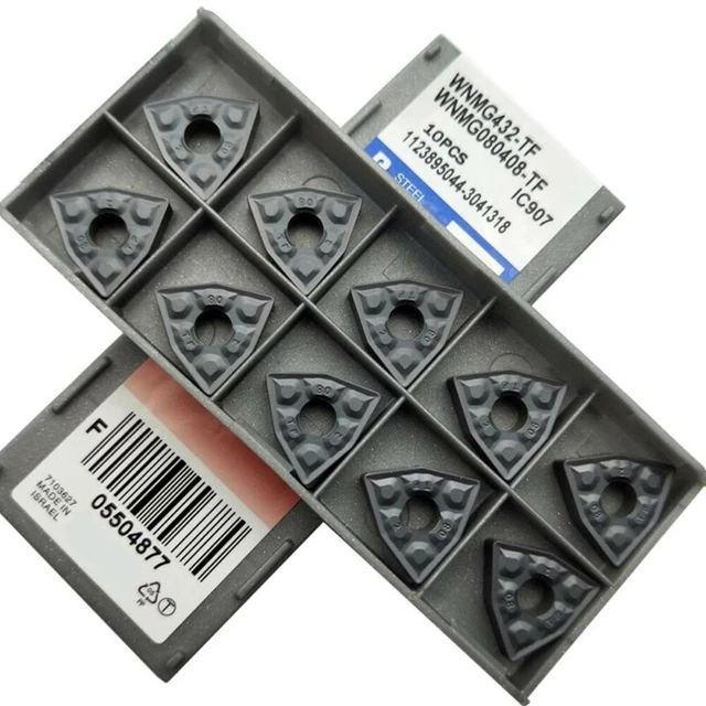 Reliable 10pcs WNMG080408TF Carbide Lathe Inserts for High Performance