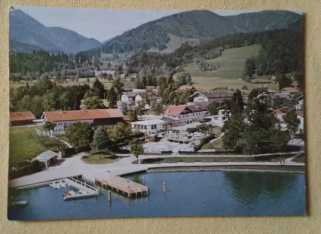 Alte AK-Königslinde am See-Bad Wiessee-ungelaufen-50er/60er Jahre