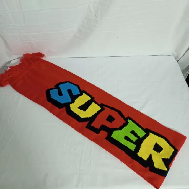 Super Mario Brothers Scarf 2016 Nintendo Mario Red Winter  Free Postage