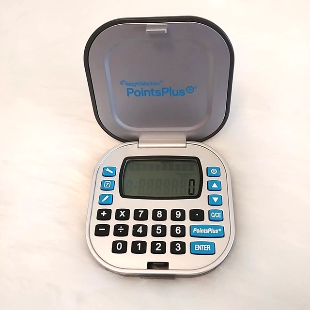 Calculadora Weight Watchers Points Plus color gris y azul sin folleto