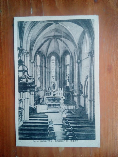 Cpa 54 LONGUYON intérieur de l église