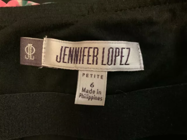 Jennifer Lopez Maxi Halter Dress women 6P Floral Chiffon Lined 2