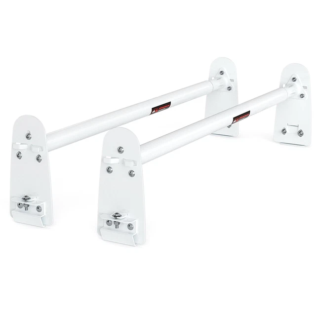 UNIVERSAL ROOFTOP VAN Ladder Roof Rack 2 Cross Bar Steel Cargo Carrier