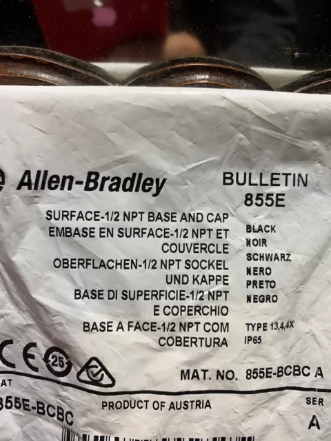 New Allen Bradley 855E-Bcbc Stack Light Base Ser.a 855Ebcbc Free Shipping