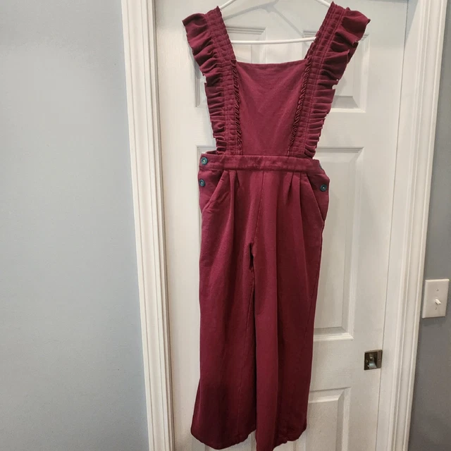 Girls Jumpsuit Size 12 Matilda Jane. Great For Fall,  Berry Cotton Knit.