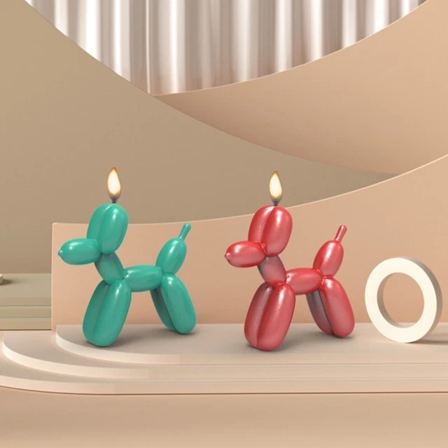 Caniche globo perro aromaterapia vela molde de silicona para decoración hecha a mano`Z8