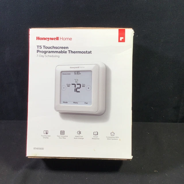 HONEYWELL HOME RTH8560D 7 Day Programmable Touchscreen Thermostat 60.