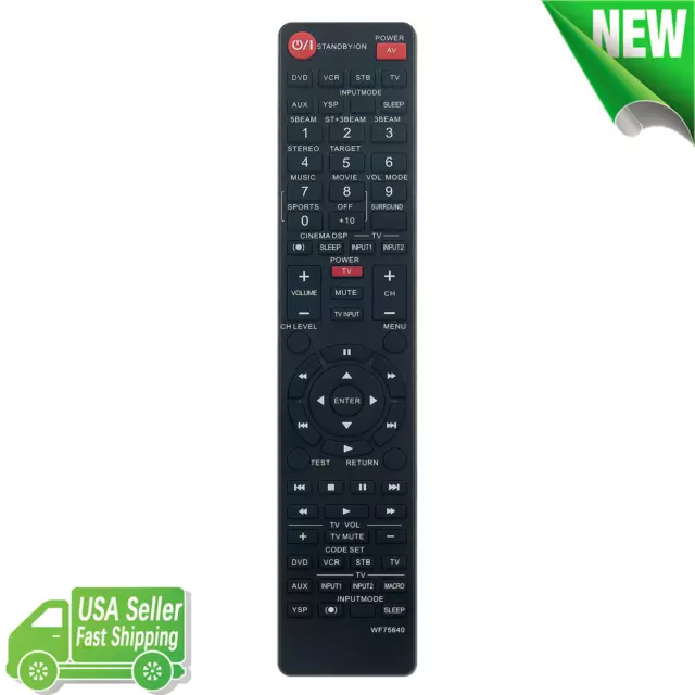 New WF75640 Replaced Remote Control for Yamaha Digital Sound Projector YSP-1000
