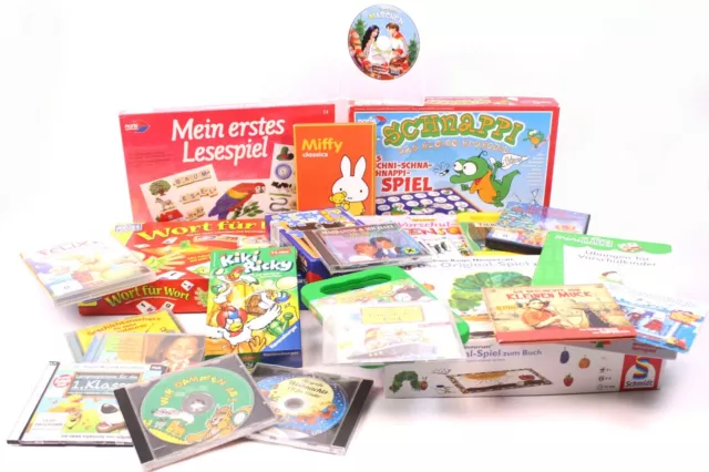 26-tlg. Set Kinderspiele Puzzle miniLÜK für Vorschulkinder Kinderlieder CDs DVDs