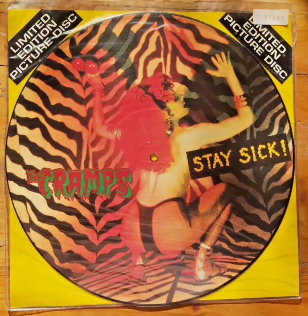 The Cramps, Stay Sick, PICTURE DISK, Limited Edition, Enigma, 1989, UK