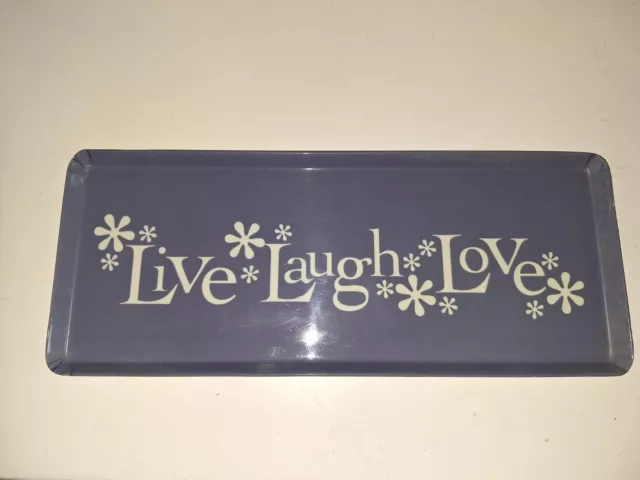 Live Laugh Love Oblong Rectangle Tray Serving Tray