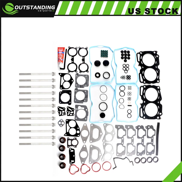 MLS HEAD GASKET Bolts Set For 0411 Subaru Saab Impreza 2.5L H4 EJ25