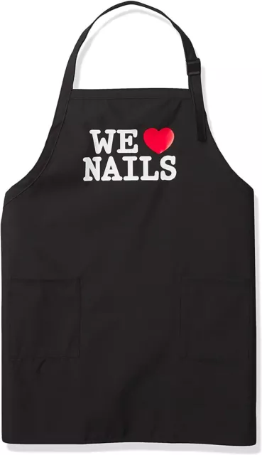 Salonchic Expressions All-Purpose We Love Nails Tech Apron #4075