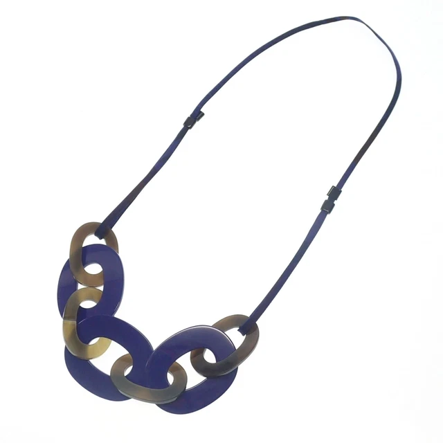 Hermes Necklace Buffalo Horn Snubbull System With Box Afi1 Second Hand