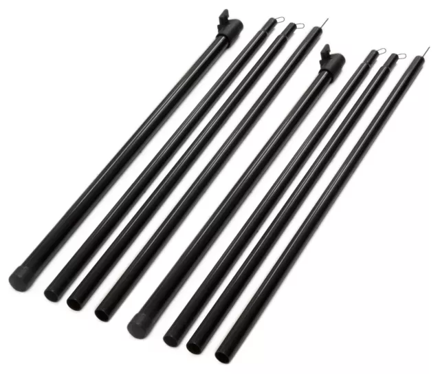 2 x Adtrek 180-220cm Adjustable Universal Telescopic Tent Poles Awning Camping