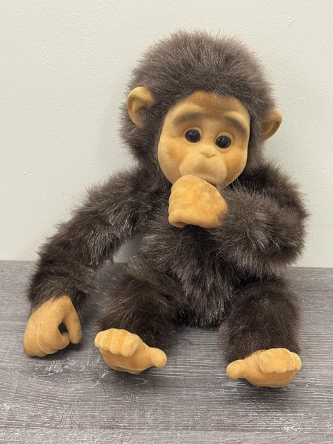 HOSUNG LITTLE MONKEY Lost Brown Squeaks Soft Plush Toy Options