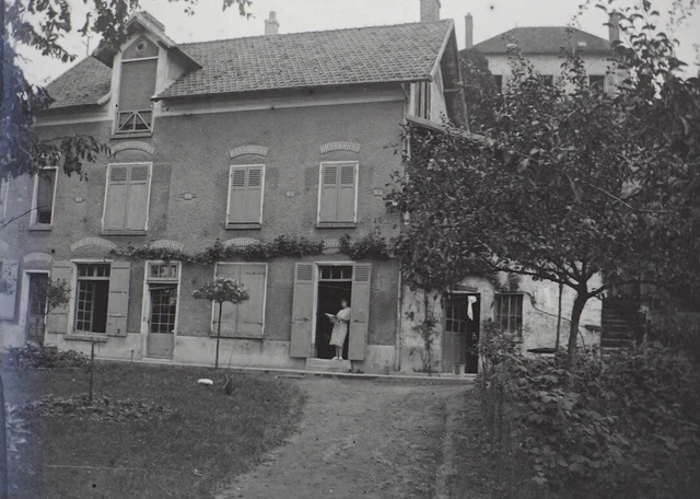 France Maison c1930 Photo NEGATIVE STEREO Glass Plate Vintage V36L3n 3