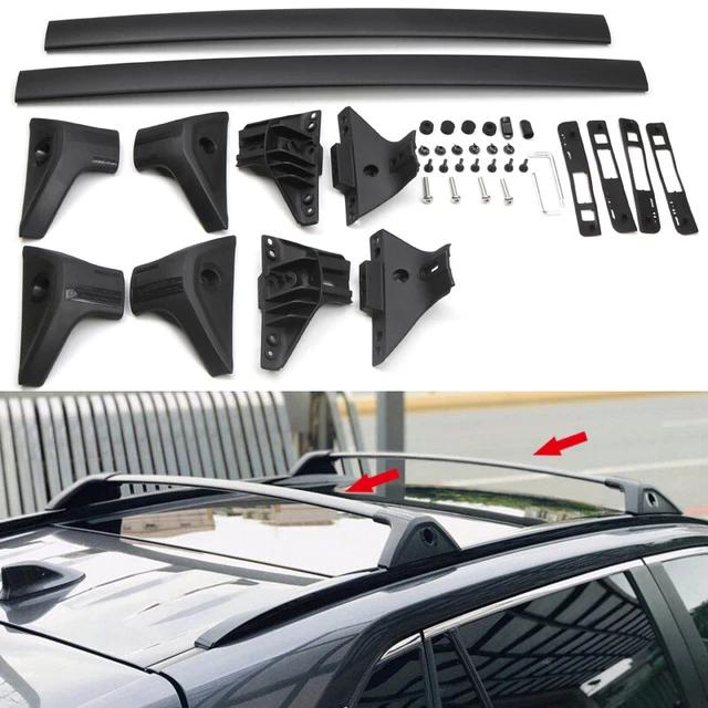 Barres De Toit Pour Chevrolet Spark - Porte-bagages Réglable Avec Serrure Antivol - Capacité 200 Lbs - Noir