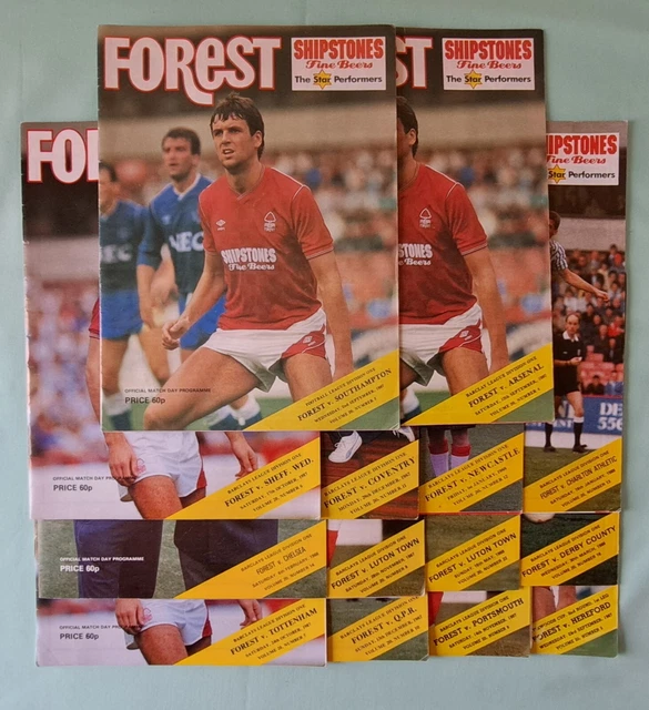 14 X 1973-74 Nottingham Forest Home Collectable Football Programmes £11 ...