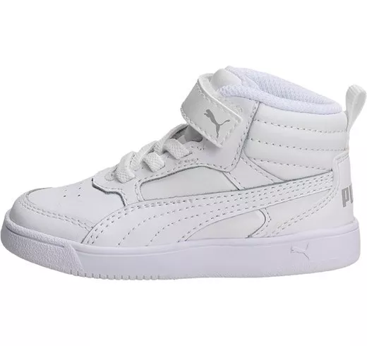 Scarpe Bimbo Puma Rebound Street V 2 Infant Pelle Bianco Collo alto 363915 02