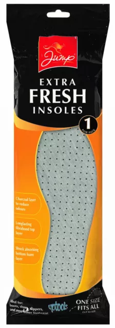 1 Pair Extra Fresh Shoe Footwear Insoles - One Size Fits All