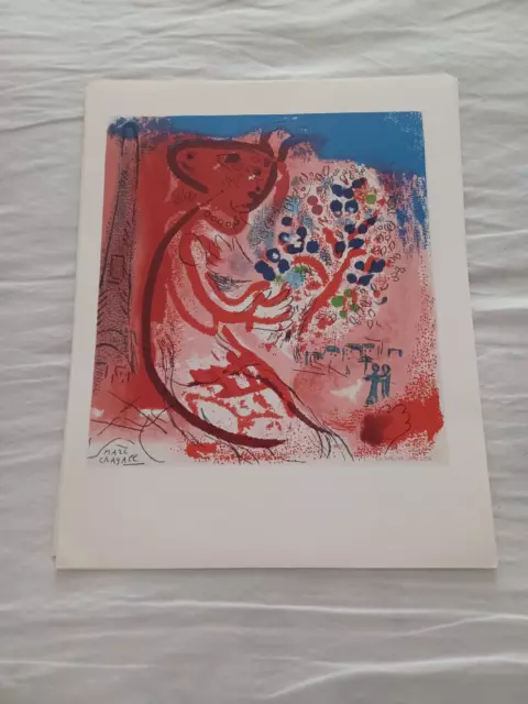 Lithographie Raoul Dufy Signee Marc Chagall