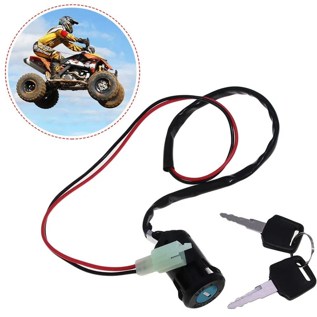 Interrupteur à clé d'allumage 2 fils performances fiables pour VTT et motos