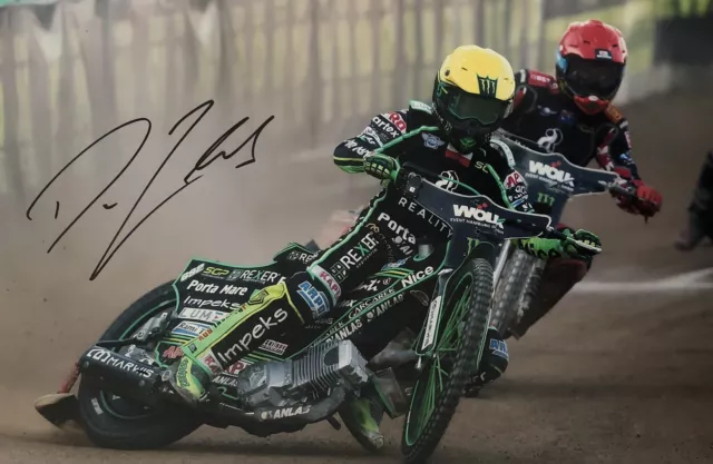 Patryk Dudek Signed 12x8 Photo Speedway Autograph