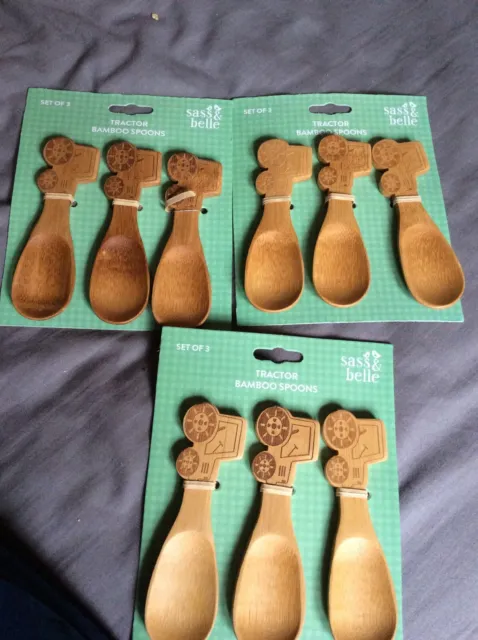 Sass & Belle Gigi Tractor Bamboo Spoons