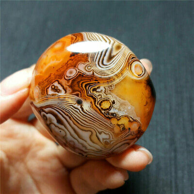 Natural Sardonyx Banded Agate Polished Minerals Tumbled Palm Reiki Crystal Stone