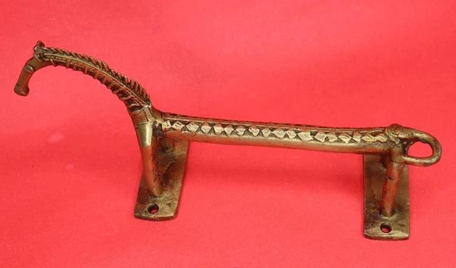 Horse Shape Antique Vintage Style Handmade Brass Window Door Pull Handle BA2217